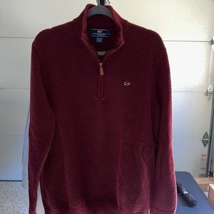 Vineyard Vine Quarter Zip Sweater